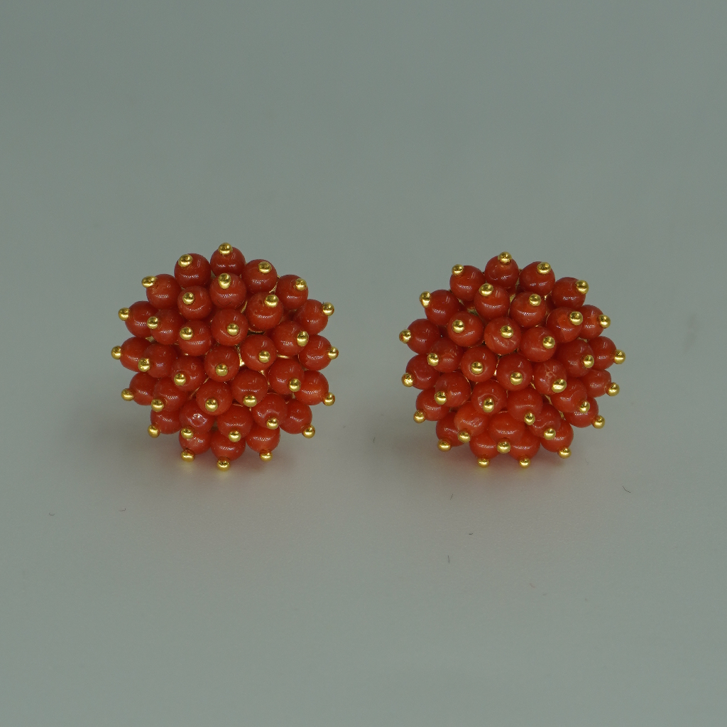 916 Gold Earrings 76R22