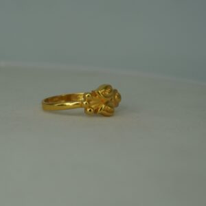 916 Gold Plain Fancy Ring