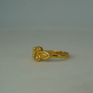 916 Gold Plain Fancy Ring