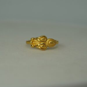 916 Gold Plain Fancy Ring