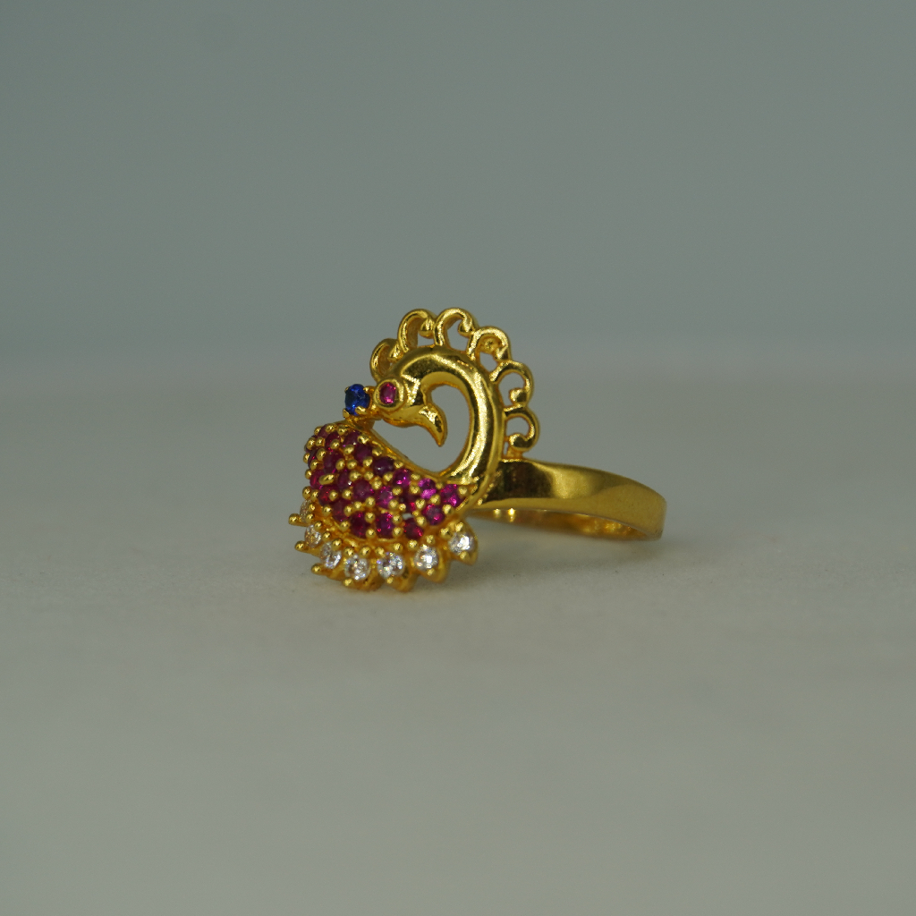 916 Gold  Traditional Ring