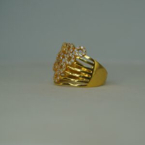 Plain Gold Feather Touch Ring