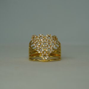 Plain Gold Feather Touch Ring