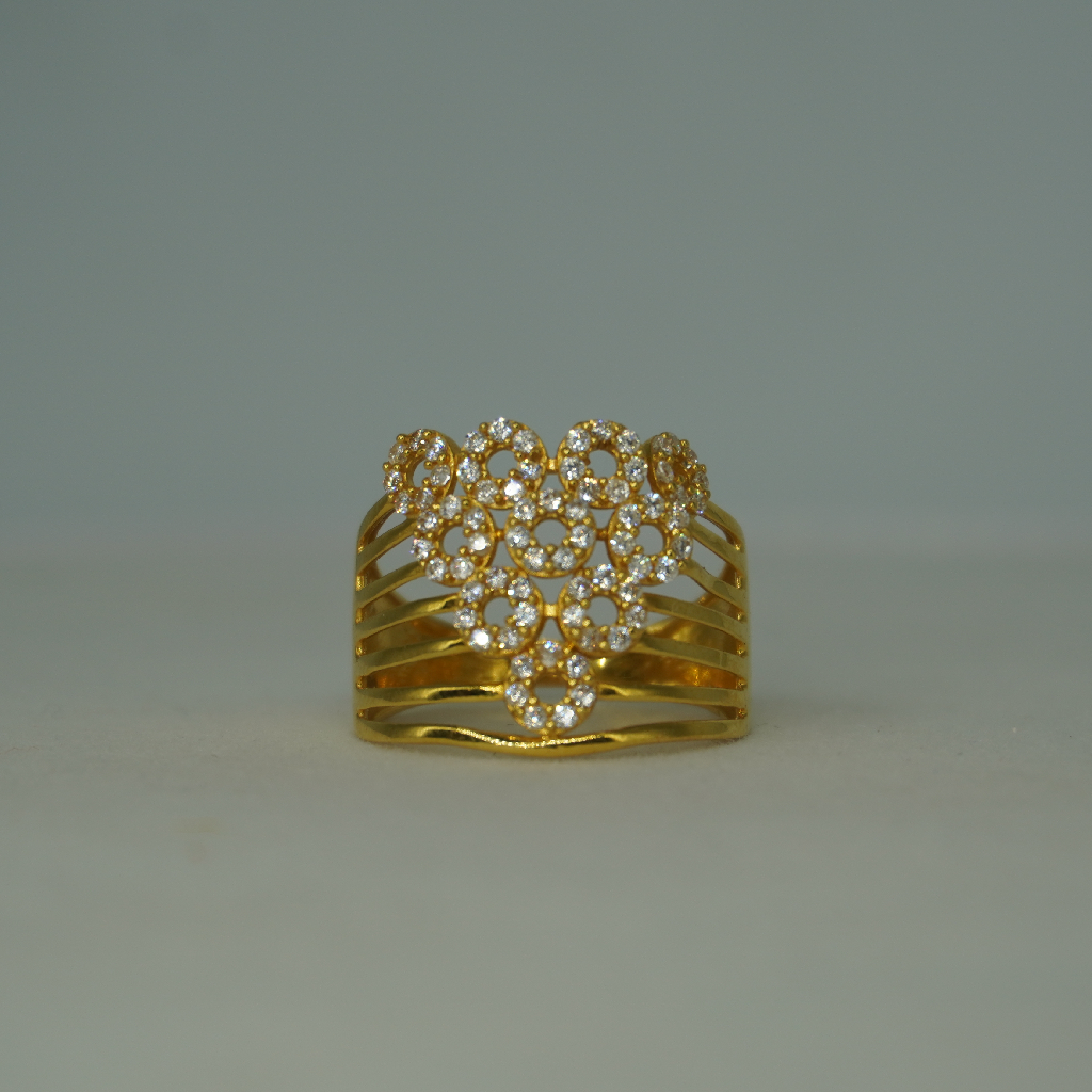 Plain Gold Feather Touch Ring