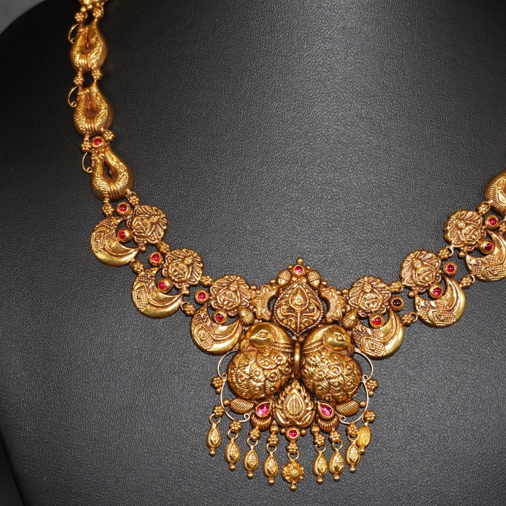916 Gold Handmade Necklace 644R13 - Image 2