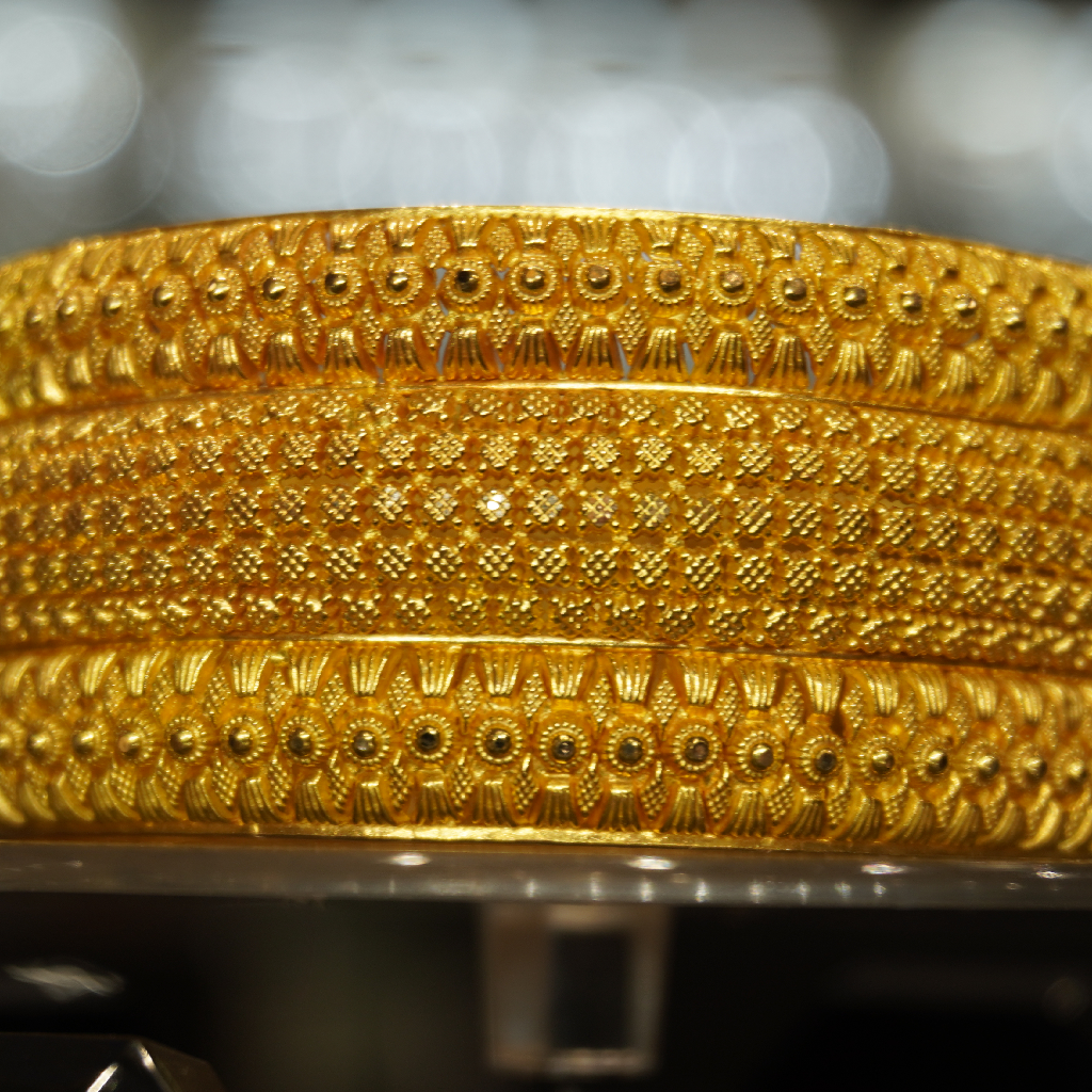 22kt Gold Fancy Bangles