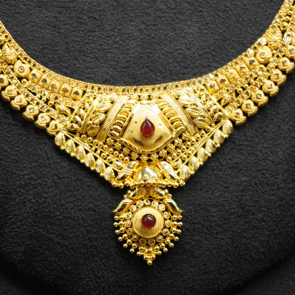 22k Gold Necklace design for women