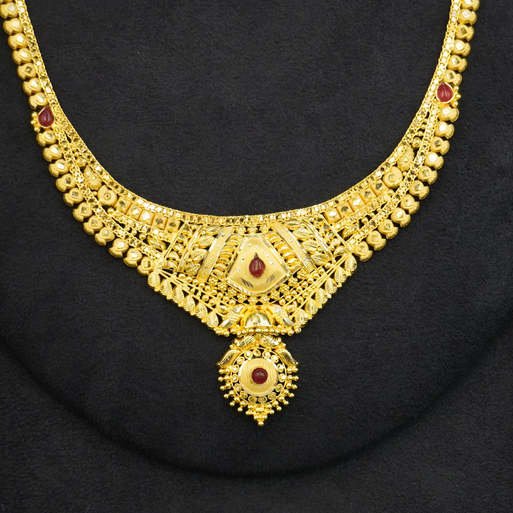 22k Gold Necklace design for women