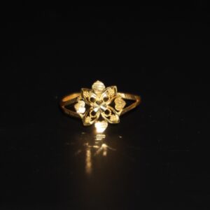 Plain Gold Fancy Ring For Ladies