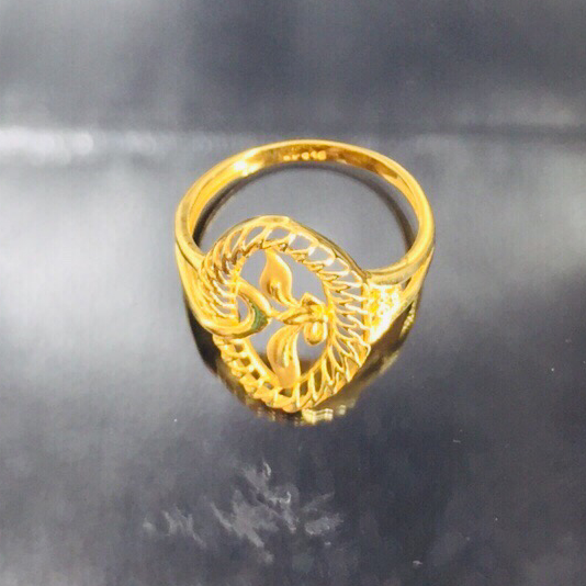 22k Gold Plain Traditional Ring