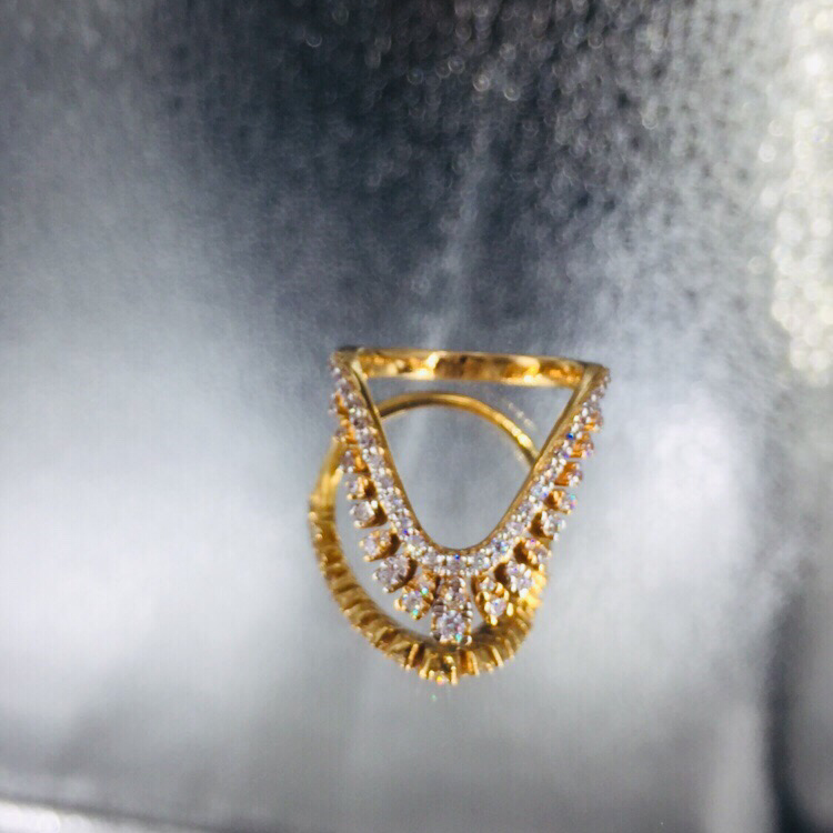 916 Gold And Diamond traditional Ring - Image 2