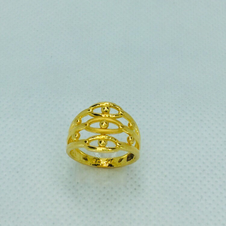 916 Gold Plain Traditional Ring - Image 3