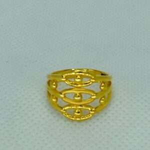 916 Gold Plain Traditional Ring
