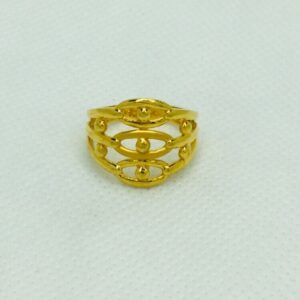 916 Gold Plain Traditional Ring