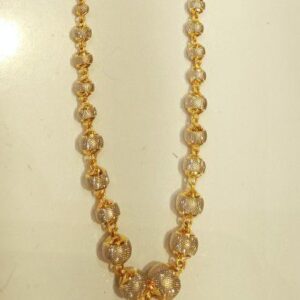 Laser cut ladies  gold chain 916 hallmark