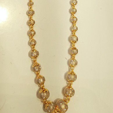 Laser cut ladies gold chain 916 hallmark - Image 3