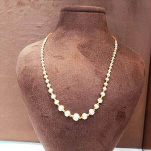 Laser cut ladies  gold chain 916 hallmark
