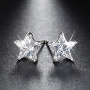 Silver Star Earrings