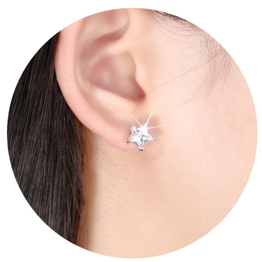 Silver Star Earrings - Image 2