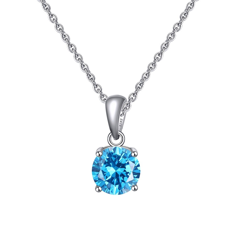 Silver Necklace "Celestial Glow"