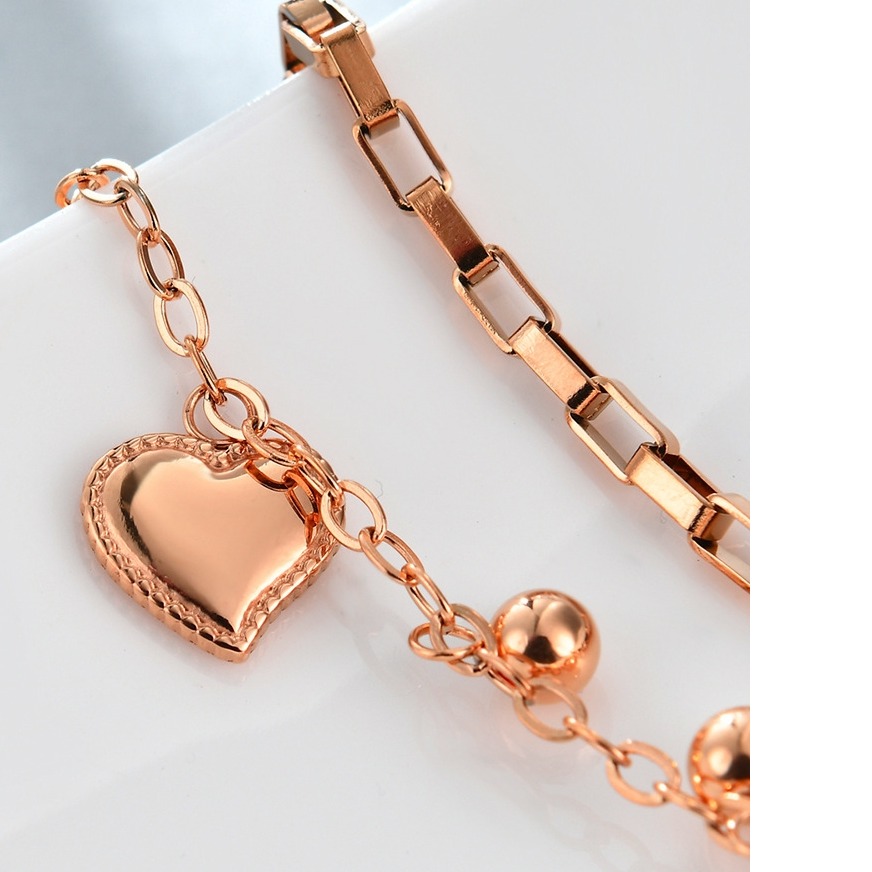 Steel bracelet "heart"