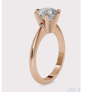 13.56 gms 18k gold and platinum ring with 0.54 ct. diamonds prongs