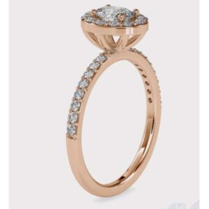 Latest disigne 4.51 gms 18k unisex ring with round diamonds prongs