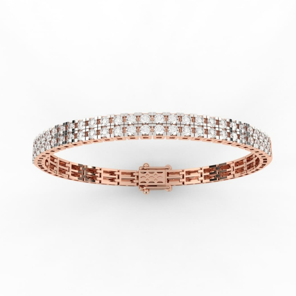 Two Row Tennis Alternative Diamond Bracelet