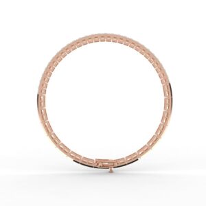 Floating Diamond Two Tone Tennis Bracelet