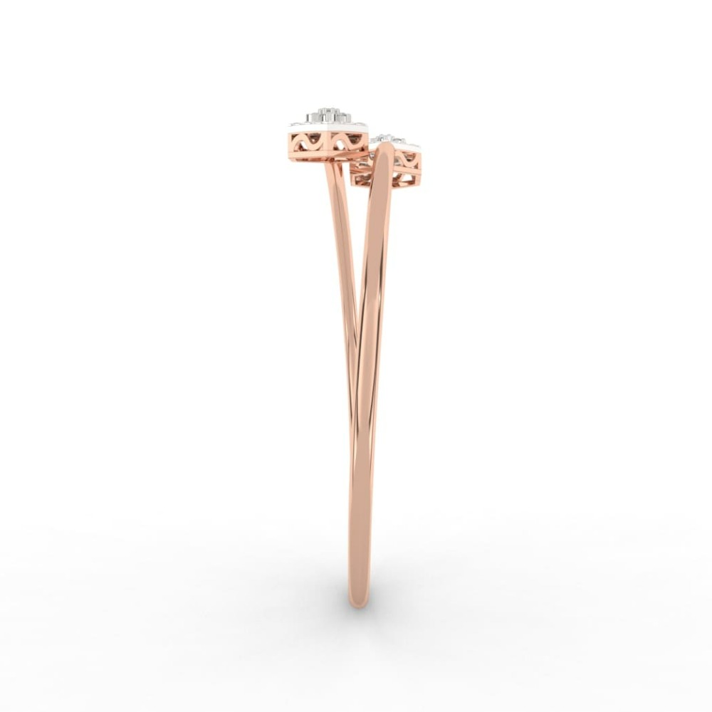 Hexagon Bypass Style Lab Grown Diamond Bracelet