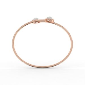 Hexagon Bypass Style Lab Grown Diamond Bracelet