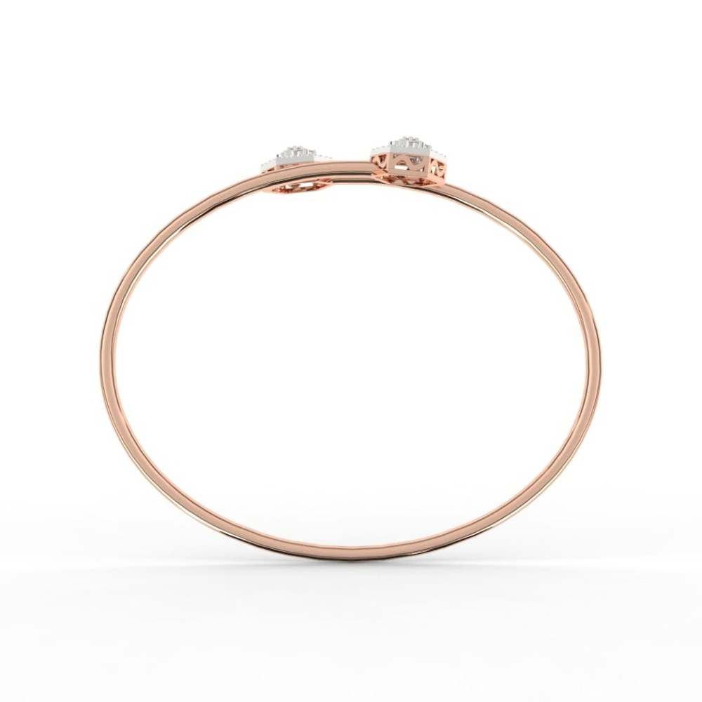 Hexagon Bypass Style Lab Grown Diamond Bracelet