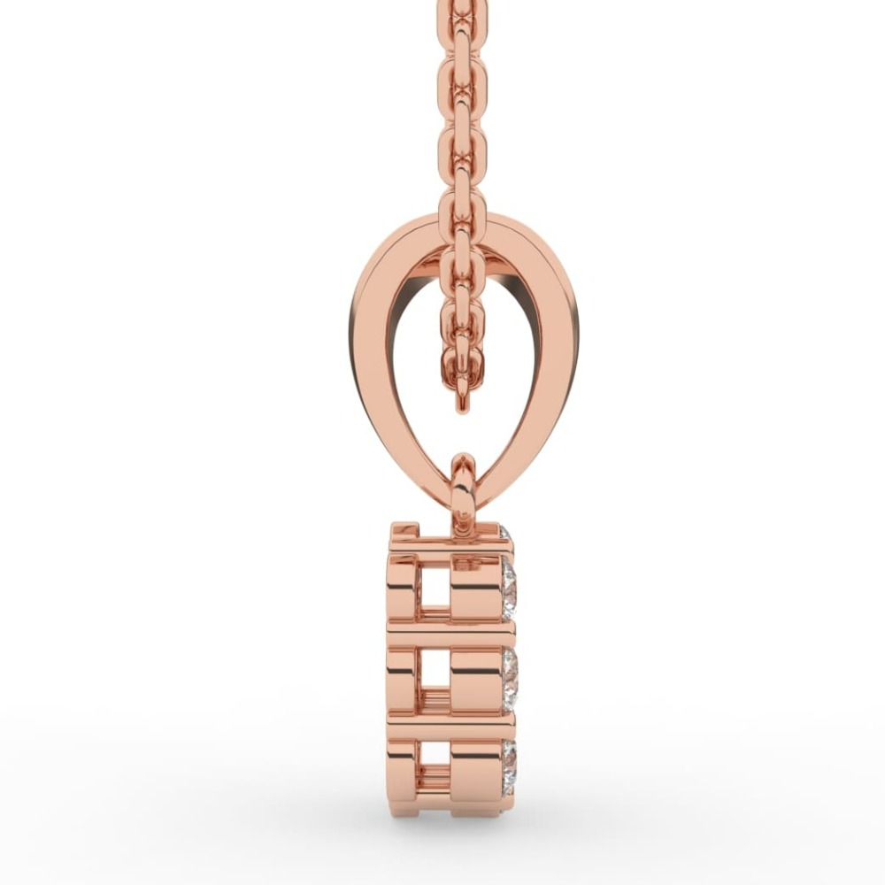 Minimal Unique Design Brilliant Daimond Pendant