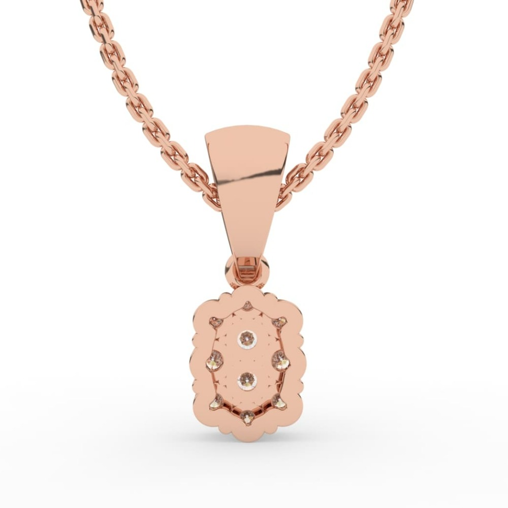 Minimal Unique Design Brilliant Daimond Pendant
