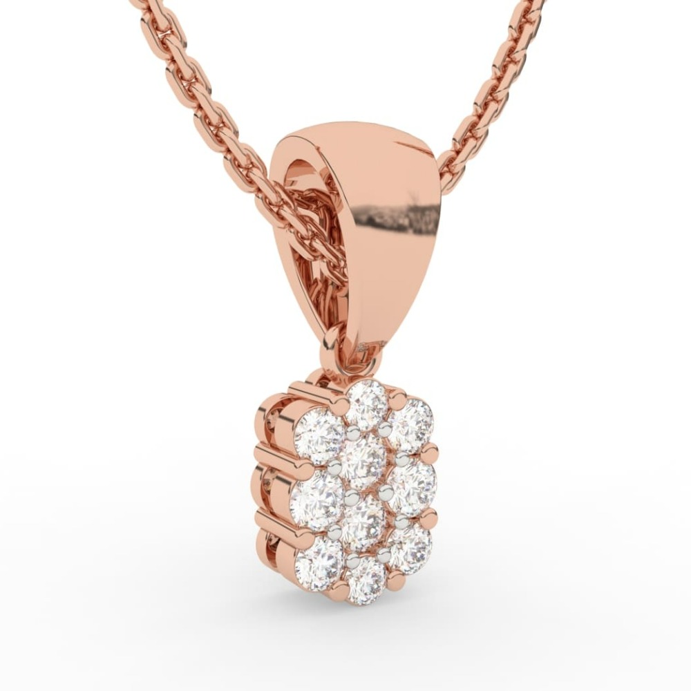Minimal Unique Design Brilliant Daimond Pendant