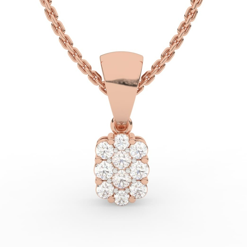 Minimal Unique Design Brilliant Daimond Pendant