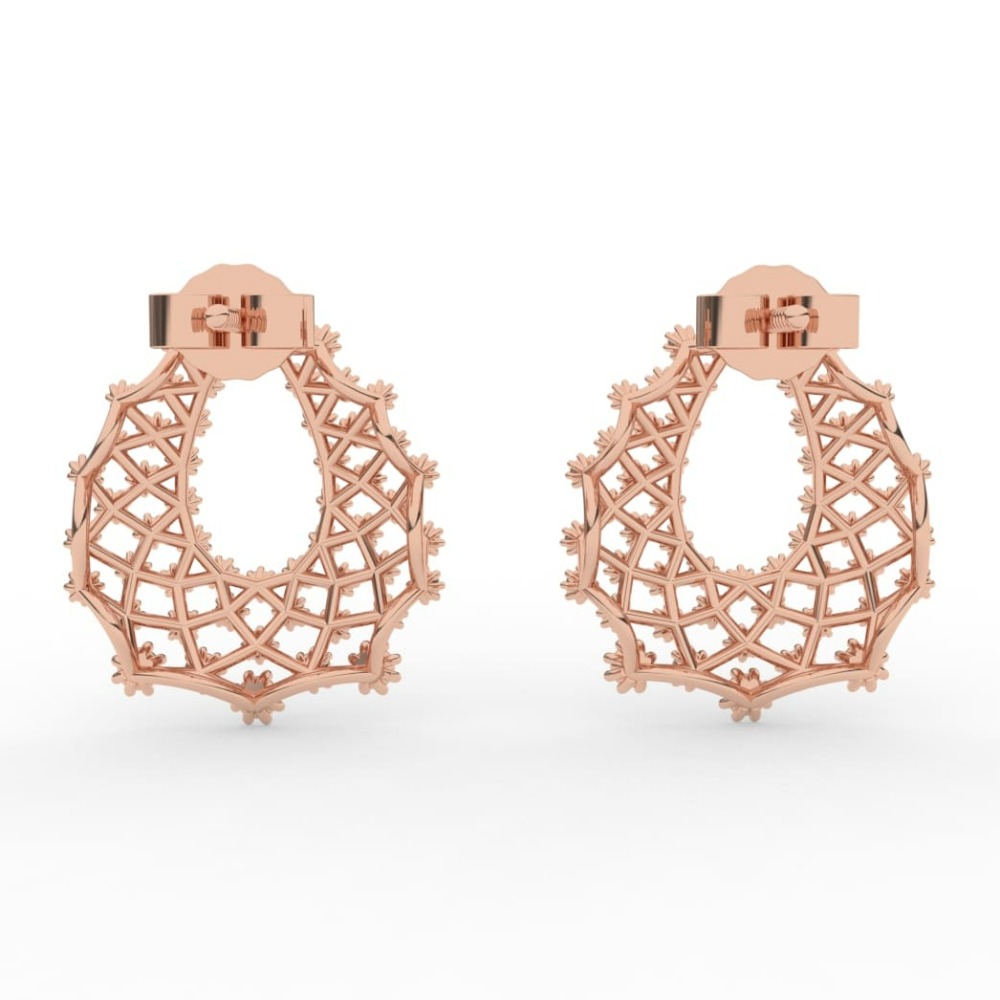 Large Filigree Chandelier Diamond Earrings