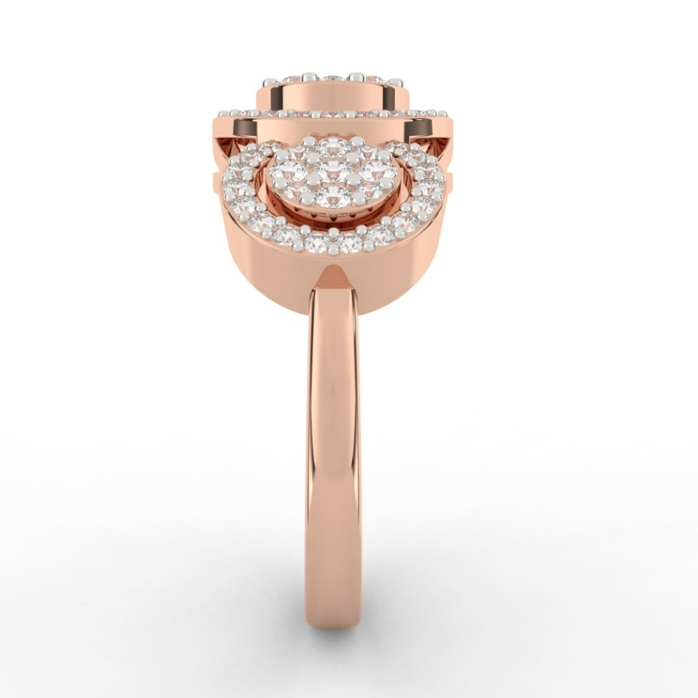 Hip Hop Style Art Deco Lab Grown Diamond Ring