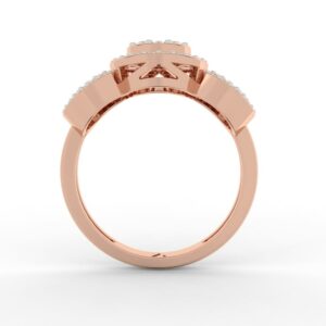 Hip Hop Style Art Deco Lab Grown Diamond Ring