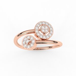 Glitzy Halo Engagement Ring
