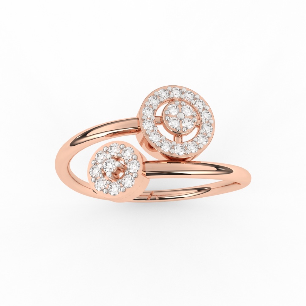 Glitzy Halo Engagement Ring