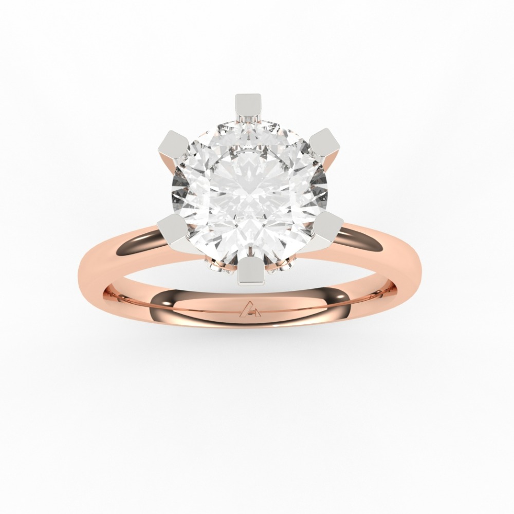 Six Prong Solitaire Ring