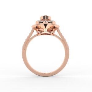 Marquis Halo Diamond Ring