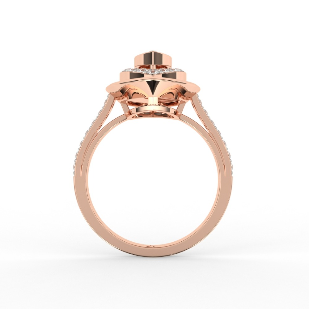 Marquis Halo Diamond Ring