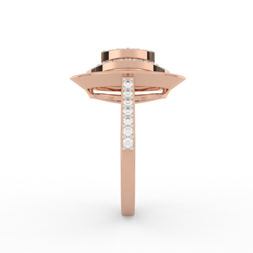Marquis Halo Diamond Ring
