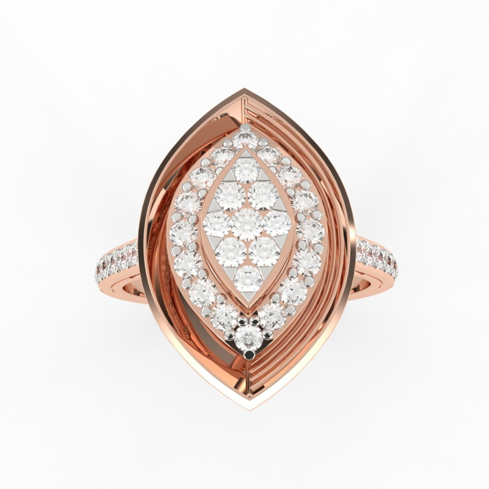 Marquis Halo Diamond Ring