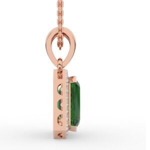 Ethnic Emerald Diamond Pendant