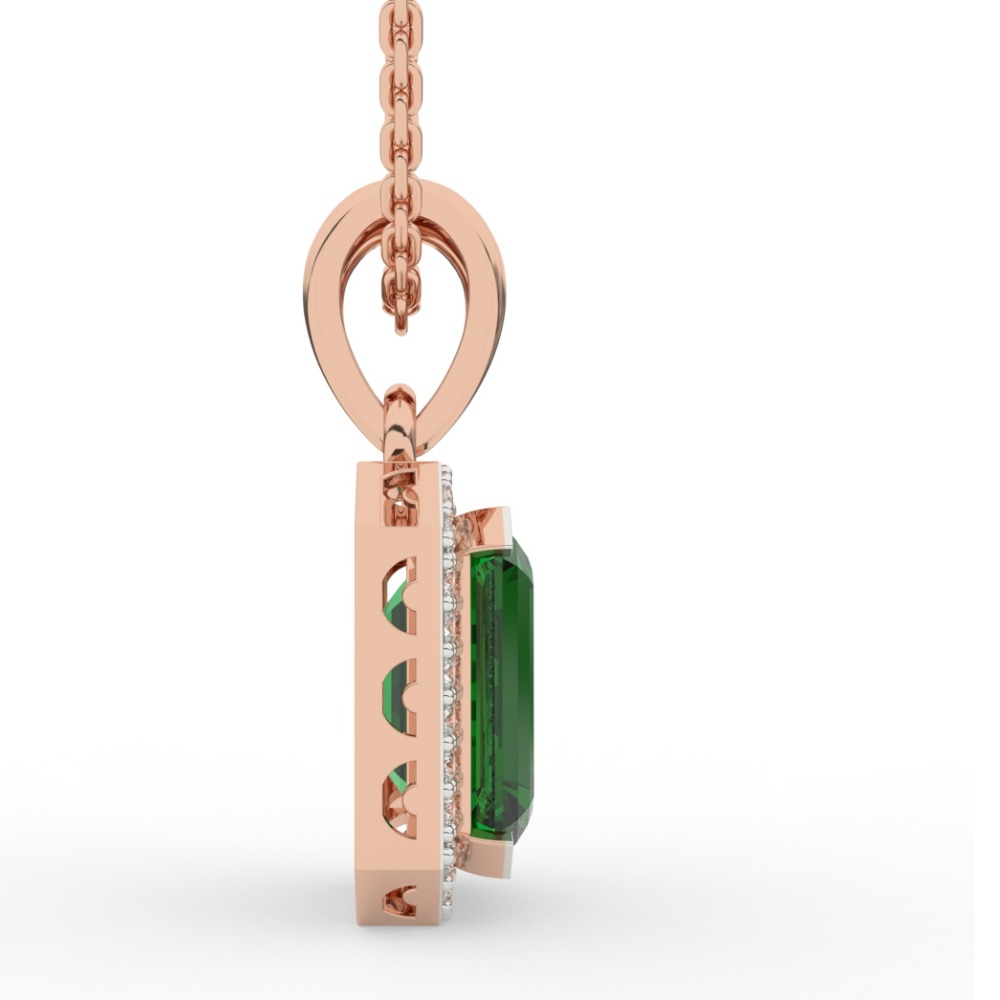 Ethnic Emerald Diamond Pendant