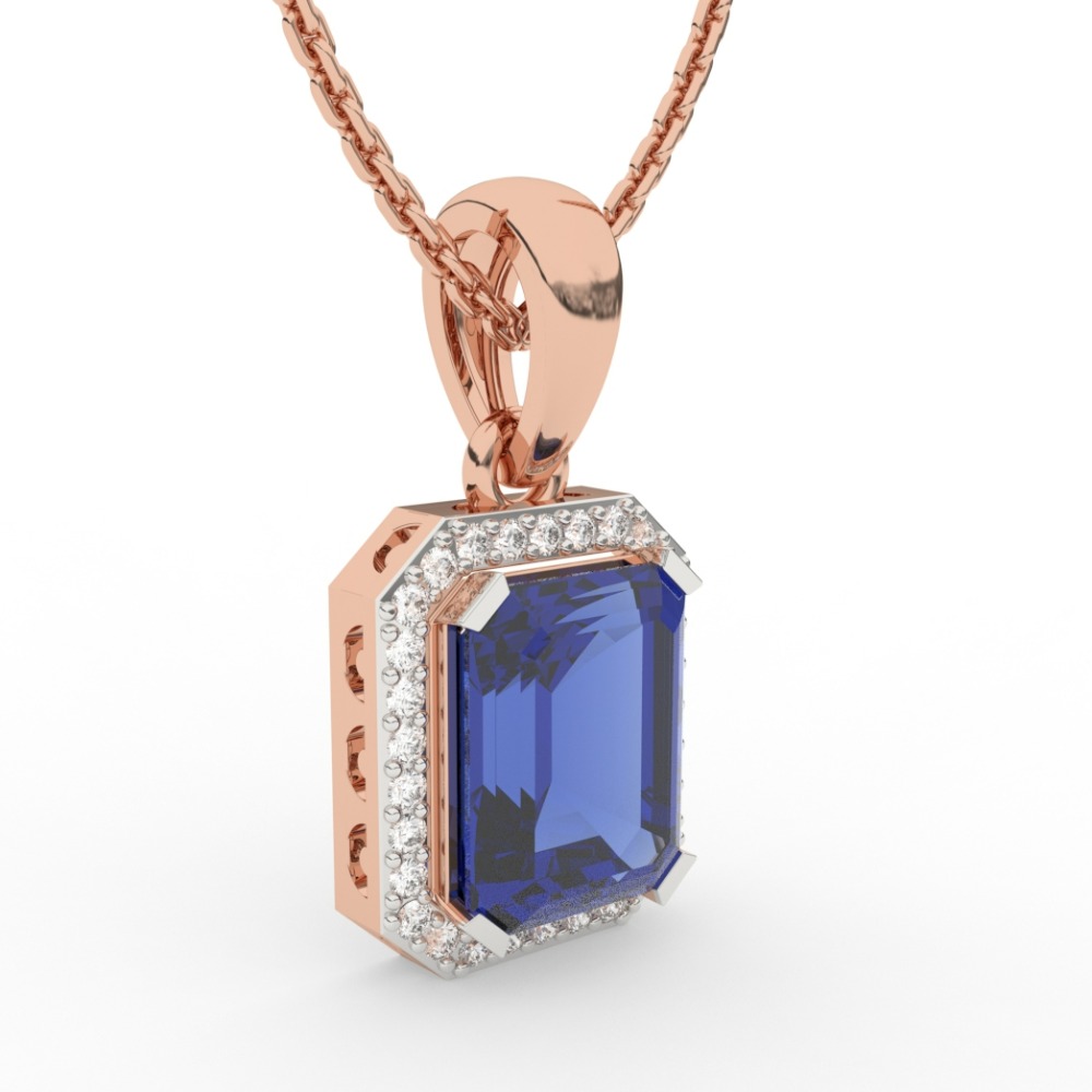 Elegant Sapphire Gem Pendant