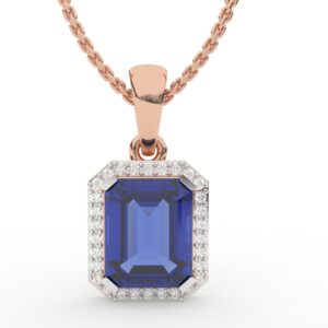Elegant Sapphire Gem Pendant